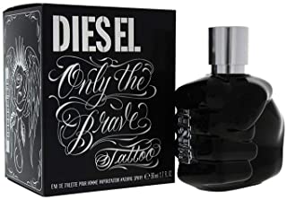 Diesel Only The Brave Tattoo Eau de Toilette, Uomo, 50 ml