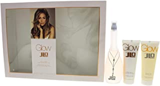 Jennifer Lopez J.Lo Glow, set regalo Eau de Toilette spray Plus Body Lotion + gel doccia, 100 ml/75 ml/75 ml