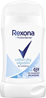 Rexona - Cotton Dry Cotton, Deodorante in stick per donna, 6 Pack (6 x 40 ml)