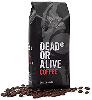DEAD OR ALIVE COFFEE - Deadly Strong 500g | caffe extra forte dal gusto deciso | chicchi perfetti per caffe ed americano | chicc