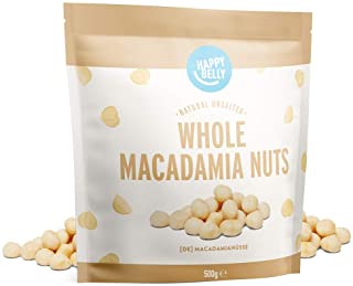 Marchio Amazon - Happy Belly Noci di macadamia intere, 500g