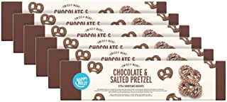 Marchio Amazon - Happy Belly Biscotti Shortcake con cioccolato e salati in stile Pretzel, 6x84g