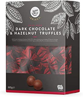 Marchio Amazon - Happy Belly Select Tartufi al cioccolato fondente e nocciola 1x665g