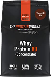 THE PROTEIN WORKS Proteine Whey 80 (Concentrate) In Polvere | 82% Di Proteine | Frullato Proteico Povero Di Zuccheri | Cioccolat