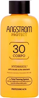 Angstrom Protect Latte Solare Ultra Idratante, Acceleratore Solare 30+ con Azione Nutriente e Prolungata, Indicata per Pelli Sen