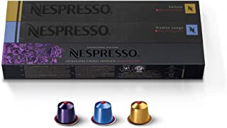 Nespresso Capsules decaffeinato Mix Vivalto Lungo, Arpeggio, Volluto - 30 Capsules