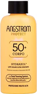 Angstrom Protect Latte Solare Ultra Idratante, Protezione Solare 50+ con Azione Nutriente e Prolungata, Indicata per Pelli Sensi