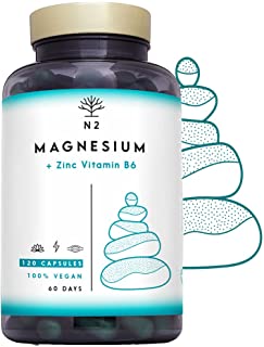 ZMA Magnesio Zinco Vitamina B6 Integratore Aumenta di Testosterone Energia e Rendimento Sportivo, Migliora il sonno e Sintesi Proteica.120 Capsule Veg
