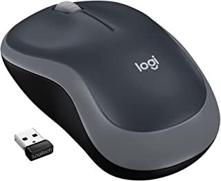 Logitech M185 Mouse Wireless, 2.4 GHz con Mini Ricevitore USB, Durata Batteria Fino a 12 Mesi, Rilevamento Ottico 1000 DPI, Ambidestro, PC/Mac/Laptop,