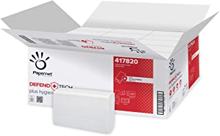 Papernet Asciugamano Piegato V 417820 | Asciugamani di carta 2 veli con formula antibatterica | Compatibile con Dispenser Antibatterici C/V 417204, 41