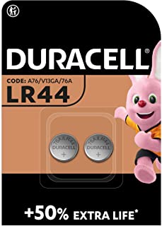 Duracell LR44 - Batteria Bottone Alcalino 1.5V, Specialistica Elettronica, 76A/A76/V13GA Progettate per l'Uso in Giocattoli, Calcolatrici e Dispositiv