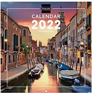 Finocam - Calendario 2022 Mensile, da Gennaio 2022 a Dicembre 2022 (12 mesi) 30X30-300x300 mm Imagine da Parete Internazionale Charming Internazionale