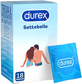 Durex Settebello Classico Preservativi, 18 Profilattici