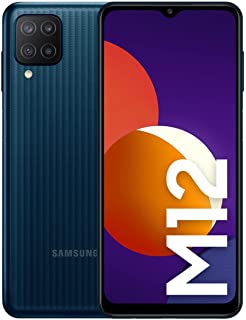 SAMSUNG Galaxy M12 128GB Nero EU [16,55cm (6,5") LCD Display, Android 11, 48MP Quad-Kamera]