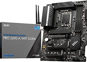 MSI PRO Z690-A WIFI DDR4 Scheda Madre ATX - Compatibile conIntel Core 12th Gen, LGA 1700-14 Duet Rail 55A VRM, Memory Boost 5200MHz/OC, 1 x PCIe 5.0 x