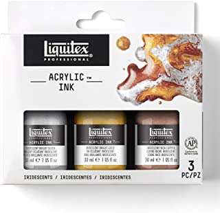 Liquitex Ink! Set Da 3 Flaconi Da 30 ml "Iridescenti"