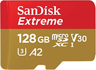 SanDisk Extreme Scheda di Memoria microSDXC da 128 GB e adattatore SD con App Performance A2 e Rescue Pro Deluxe, fino a 160 / 90 MB/sec, Classe 10, U