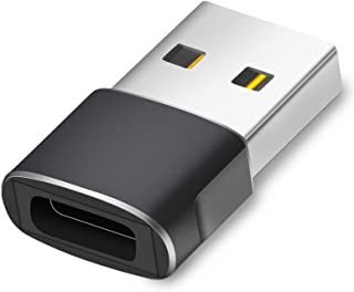 Hoppac Adattatore USB C Femmina A USB Maschio 2.0?Adattatore USB Tipo C?Ricarica Rapida e Trasferimento Dati?Adattatore Iphone USB