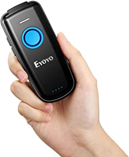 Eyoyo Bluetooth 2D Barcode Scanner, con pulsante di regolazione del volume e interruttore di alimentazione fisico, lettore di codice a barre portatile