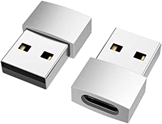 nonda Adattatore USB C Femmina a USB Maschio (2 Pezzi),Adattatore USB C USB OTG per iPhone 11 12 13,MacBook Pro 2015/2013, MacBook Air 2017/2015 e Alt