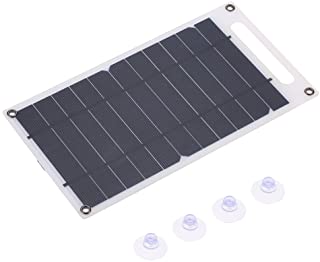 Lixada Pannello Solare 7,8W Ultra Sottile Silicio Monocristallino Pannello Solare Caricabatterie Porta USB per Il Telefono Cellulare