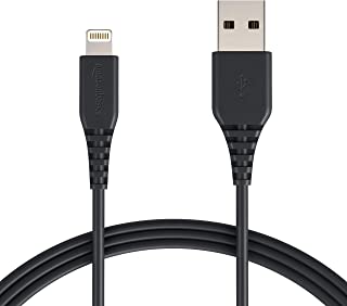 Amazon Basics - Cavo compatibile da USB A a Lightning - Certificato Apple MFi - Nero, 1,8 m