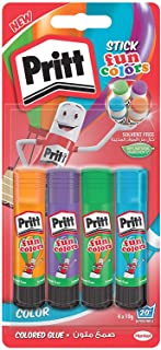 Pritt colle stick Fun Colors, colla colorata per bambini, per lavoretti e fai da te, Colla Pritt multicolore per applicazioni creative a casa e scuola
