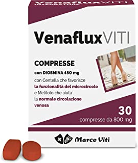 Marco Viti Venaflux Viti Compresse, Integratore Contro le gambe Pesanti, 24 g