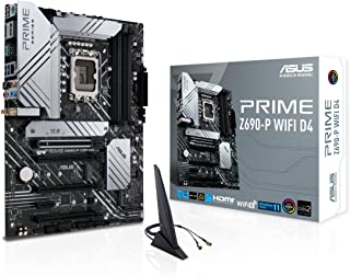 ASUS PRIME Z690-P WIFI D4 Scheda Madre ATX, Intel Z690, LGA1700, DDR4, PCI 5.0, WiFi 6 (802.11ax), Realtek 2.5Gb Ethernet, Realtek 7.1 Sorround, 3xM.2