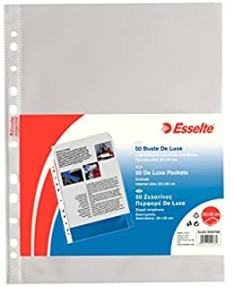 ESSELTE Buste perforate DELUXE - PPL antiriflesso - f.to 22 x 30 cm - 395097600