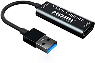 Schede di acquisizione video 4 K, HDMI scheda di acquisizione video USB 3.0 HD 1080p, per giochi, streaming, insegnamento,videoconferenza,trasmissione