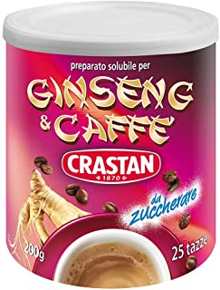 Crastan Ginseng e Caffe Preparato Solubile per Bevanda, 200g