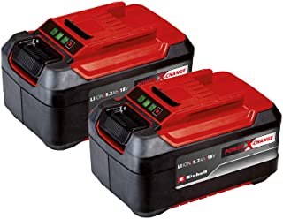 Originale Einhell 2x 18V 5,2Ah PXC-Twinpack due batterie da 5,2 Ah Power X-Change (18 V, 5200 mAh, 1260 W, incl. Due batterie da 5,2 Ah, senza caricab