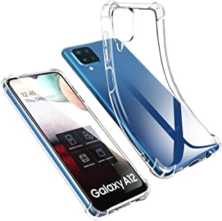AURSTORE Cover per Samsung Galaxy A12, Case Samsung Galaxy M12, Custodia Samsung A12 in Silicone TPU Trasparente [Bumper con Angoli Rinforzati], Chiar