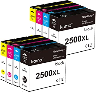 Kamo 2500XL Cartucce compatibili con Canon PGI-2500 XL Multipack (nero, ciano giallo magenta, confezione da 8) per MAXIFY MB5050 MB5150 MB5155 MB5350