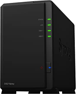Synology DiskStation DS218play Collegamento ethernet LAN Compatta Nero NAS