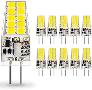 G4 LED Lampadina 12V DC/AC,Auting 3W LED 20 * 2835 Sostitutive Alogena 30W, Non-dimmerabile, Bianco Freddo 6000K,400LM,- 10 pezzi