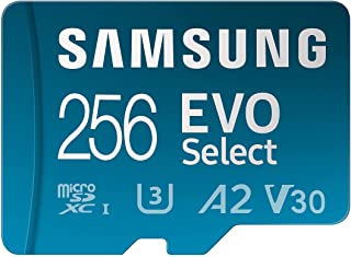 Samsung Memorie MB-ME256KA Evo Select Scheda MicroSD da 256 GB, UHS-I U3, fino a 130 MB/s, Adattatore SD Incluso