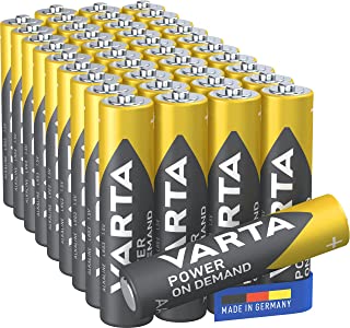 VARTA Power on Demand Batterie AAA Micro (adatte per accessori PC, dispositivi di domotica o torce) confezione da 40