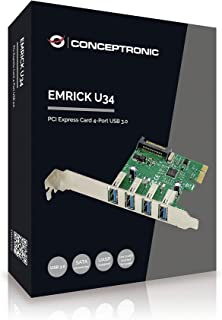 Conceptronic Emrick U34 - Scheda PCI Express a 4 Porte USB 3.0