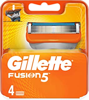 Gillette Fusion5 Lamette da Barba, Confezione da 4 Ricambi da 5 Lame, Delicatezza Insuperabile, Rasatura Scorrevole con Striscia Lubrificante, Fino a