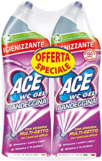 ACE WC GEL Multigetto Candeggina Igienizzante, 2 Confezioni da 700ml