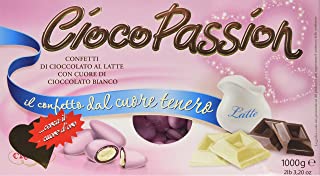 Cioco Passion - Confetti di cioccolato al latte, con Cuore di Cioccolato Bianco - 1 kg