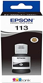 Epson C13T06B140 inchiostro nero 127ml 7500 lati EcoTank bottiglia 5800 pigmentato, Taglia Unica