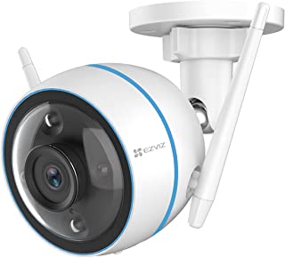 EZVIZ CTQ3N Telecamera WiFi Esterno 1080p, Videocamera Sorveglianza Esterno WiFi con Visione Notturna a Colori 30m, IP Camera con Intelligenza Artific