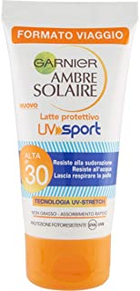 Garnier Ambre Solaire Latte Protettivo IP 30 UV Sport, Protezione Alta, Formato da viaggio, 50 ml