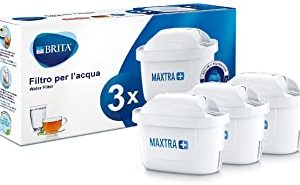 Brita Filtri per Acqua MAXTRA+ Pack 3, 3 Mesi di Filtrazione