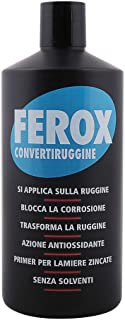 AREXONS FEROX CONVERTIRUGGINE 375 ml trattamento rimozione ruggine e protezione superfici in ferro, prodotto togli ruggine , beccuccio dosatore, utili