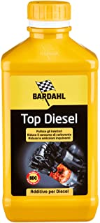Bardahl 120040 - Top Diesel, Additivo Auto per Motori Diesel, 1 Litro, Pulitore Iniettori, Riduzione Fumo dello Scarico, Riduzione Consumo di Carburan