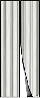Apalus Zanzariera Magnetica per Porte 120 x 240 CM - Rete Fine, Tenda Totalmente Magnetica, si Chiude da Sola - Non Accorciabile (Nero)